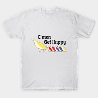 C'mon Get Happy - Vintage Retro T-Shirt